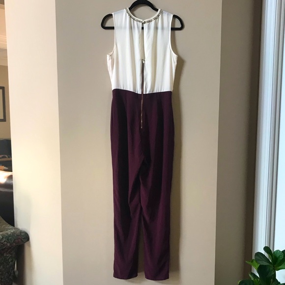 Soieblu MED beaded neckline formal jumpsuit - Picture 2 of 4